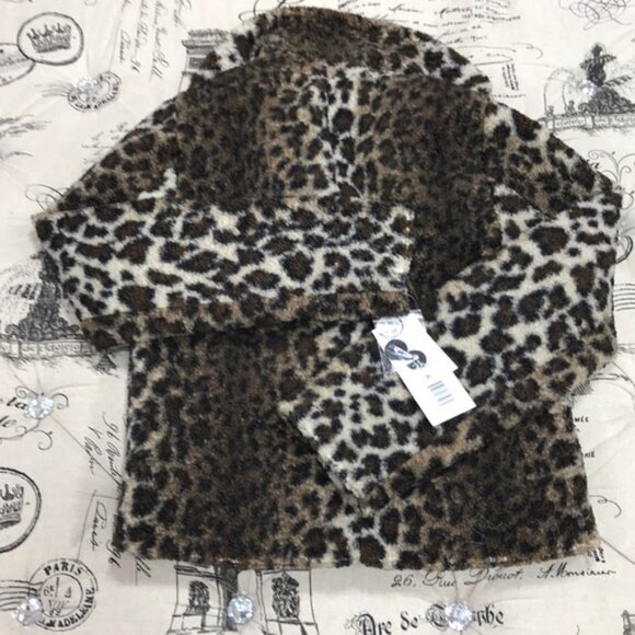 Maralyn & Me Leopard Teddy Jacket - Picture 7 of 8